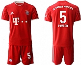 2020-21 Bayern Munich 5 PAVARD Home Soccer Jersey,baseball caps,new era cap wholesale,wholesale hats